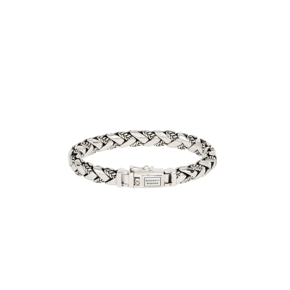 Buddha to Buddha Herrenarmband George Texture Silber