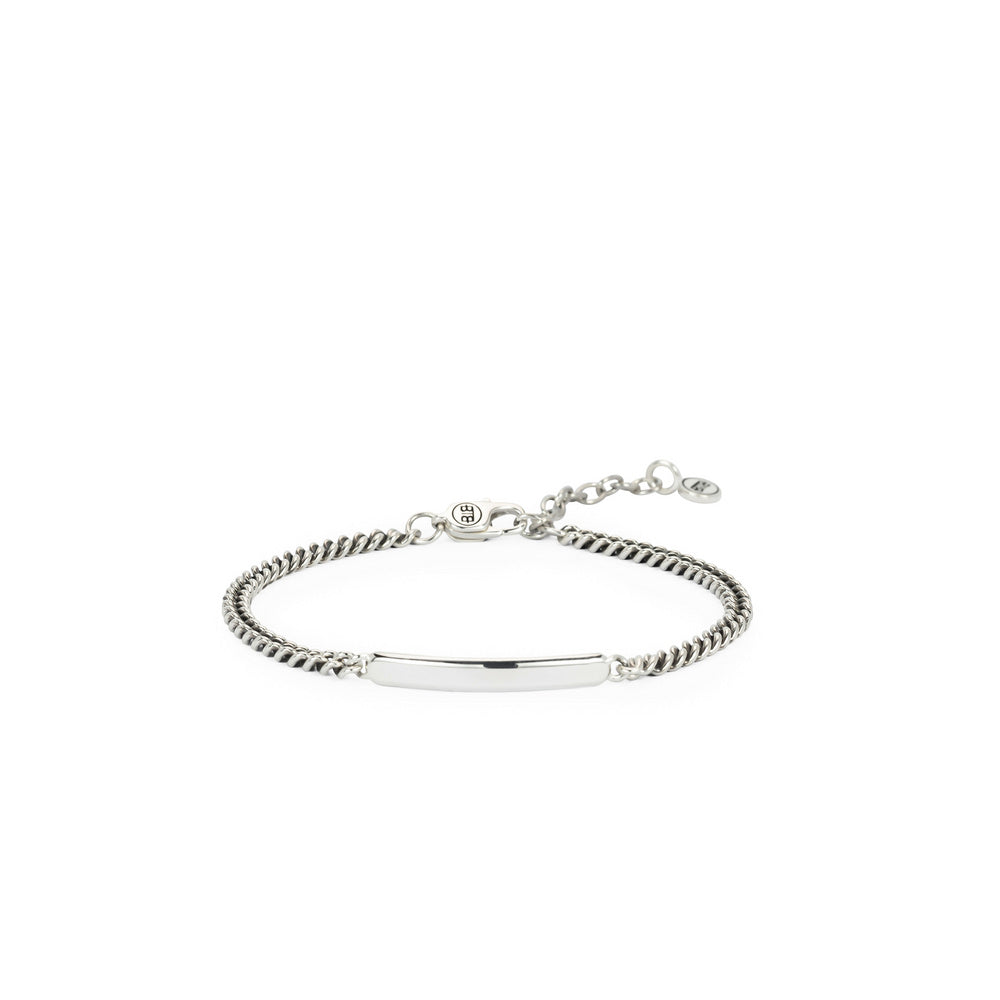 Buddha to Buddha Herrenarmband Essential Bar Silber