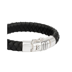 Buddha to Buddha Herrenarmband Ben Leder Schwarz