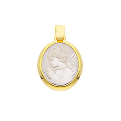 Pendentif religieux en or 18 carats - 750 bicolore - 263866