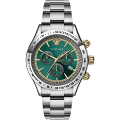 Klassische Chronograph mit grünem Zifferblatt Herrenuhr - VEV700721
