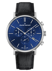 Claude Bernard Slim Line Unisex Chronograph Blau 40 mm