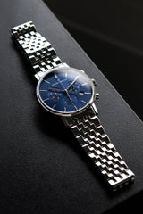 Claude Bernard Slim Line Unisex Chronograph Blau 40 mm