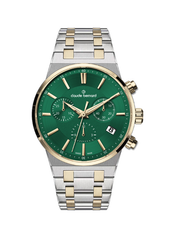 Claude Bernard NEO 1973 Damen Chronograph Grün Gold 35 mm