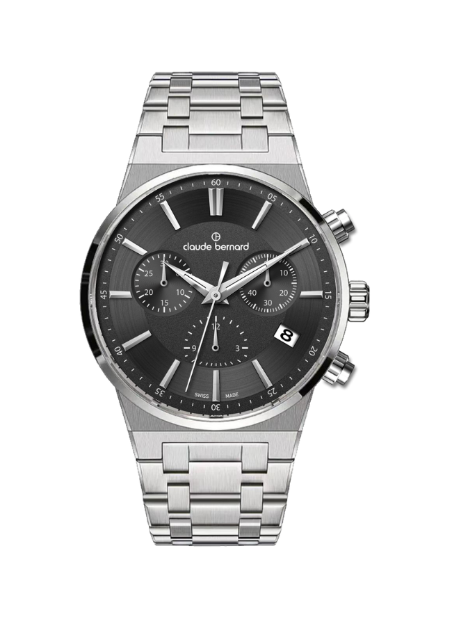 Claude Bernard NEO 1973 Damen Chronograph Schwarz 35 mm