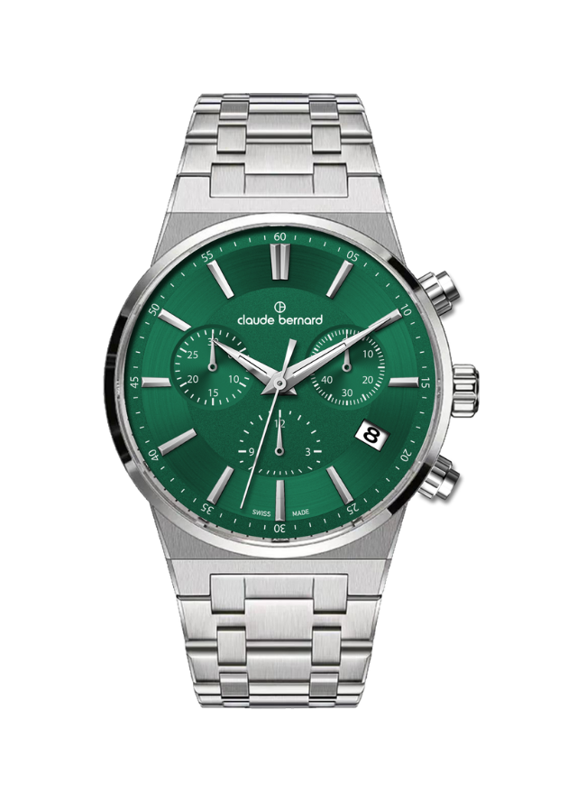 Claude Bernard NEO 1973 Damen Chronograph Blau 35 mm