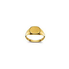 Bague plaque Or 750 mat/poli