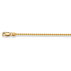 Zopfhalskette 18 Karat Gold -750 in Gelbgold 40 cm - 50 cm x 1.6 mm