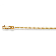 Zopfhalskette 18 Karat Gold -750 in Gelbgold 38 cm - 50 cm x 1.1 mm