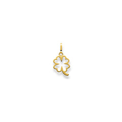 Kleeblatt Anhänger in 750/18 Karat Gelbgold für Damen