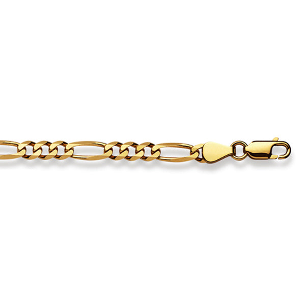 Figaroarmband 18 Karat Gold  -750 in Gelbgold 19cm- 21 cm x 4.5 mm - 1171.10197/1900