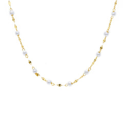 18 Karat Gold - 750 Süsswasserperlen Halskette - 276095