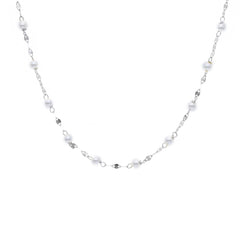 18 Karat Gold - 750 Süsswasserperlen Halskette - 128185