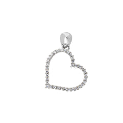 Pendentif coeur en or 18 carats - 750