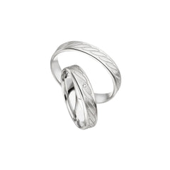 Gold Trauringe in Weissgold, Gelbgold und Roségold mit Brillant