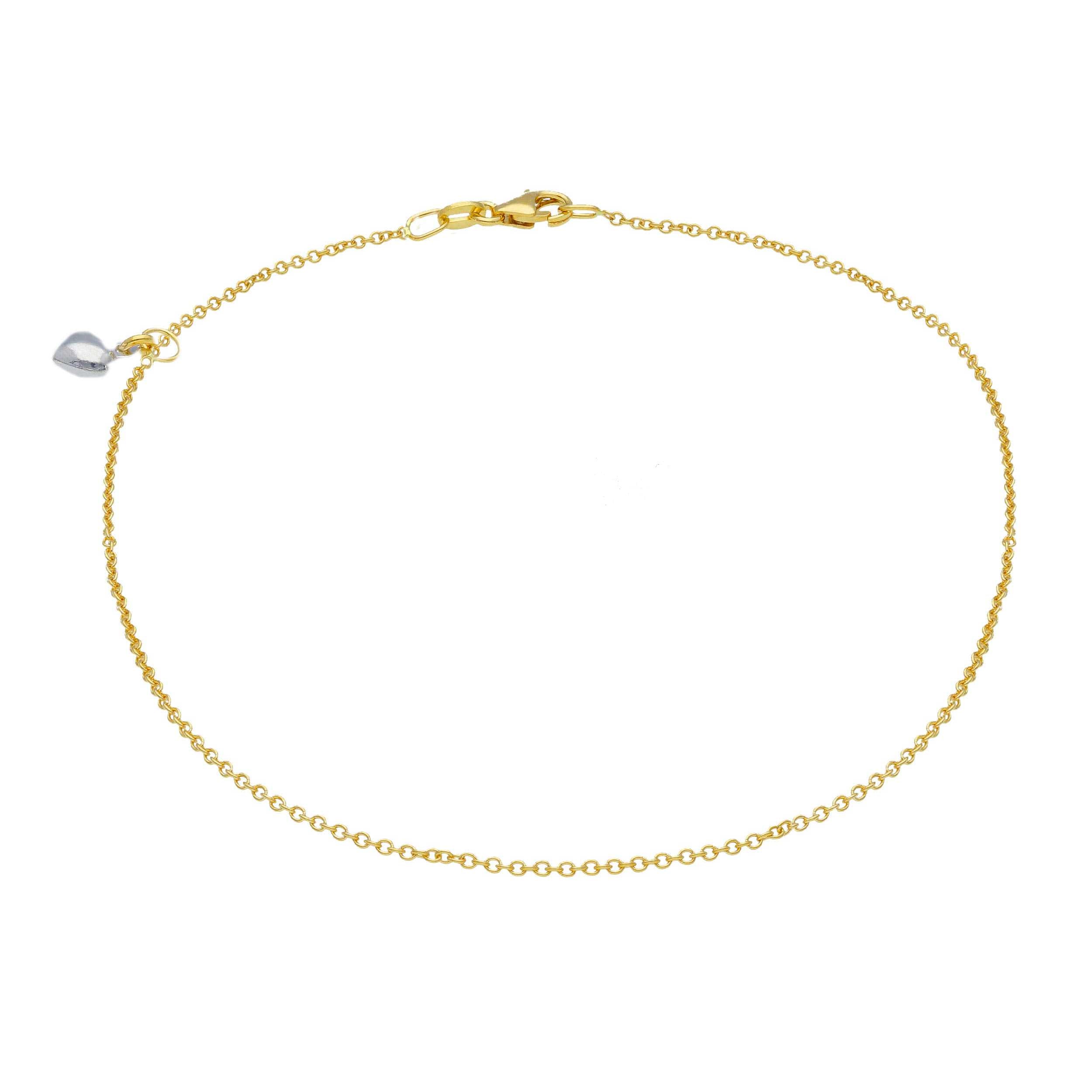 filigranes-damen-fusskettchen-aus-18-karat-gold-mit-herz-anh-nger