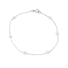 18 Karat Gold Süsswasserperlen Armband