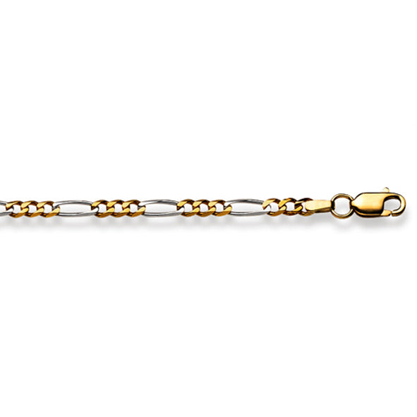Figaroarmband 18 Karat Gold  -750 in Gelbgold 19 cm x 2.9 mm -  1571.10198/1900
