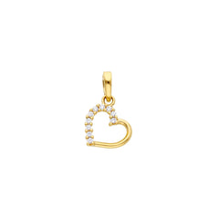 Pendentif coeur en or 18 carats - 750