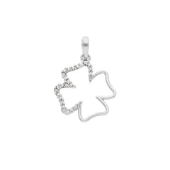 Pendentif trèfle en or 18 carats - 750