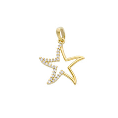 Pendentif étoile en or 18 carats - 750