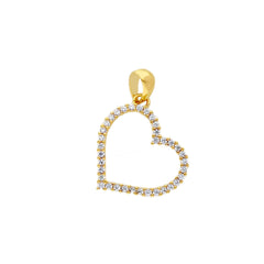 Pendentif coeur en or 18 carats - 750