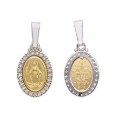 Pendentif religieux en or 18 carats - 750 bicolore - 165787