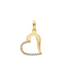 Pendentif coeur en or 18 carats - 750