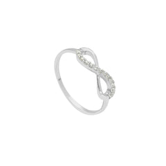 Bague infini en or 18 carats - 750
