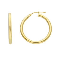 Boucles d'oreilles créoles en or 18 carats