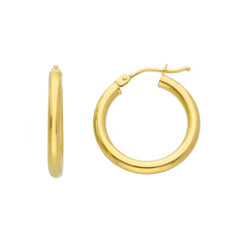 Boucles d'oreilles créoles en or 18 carats