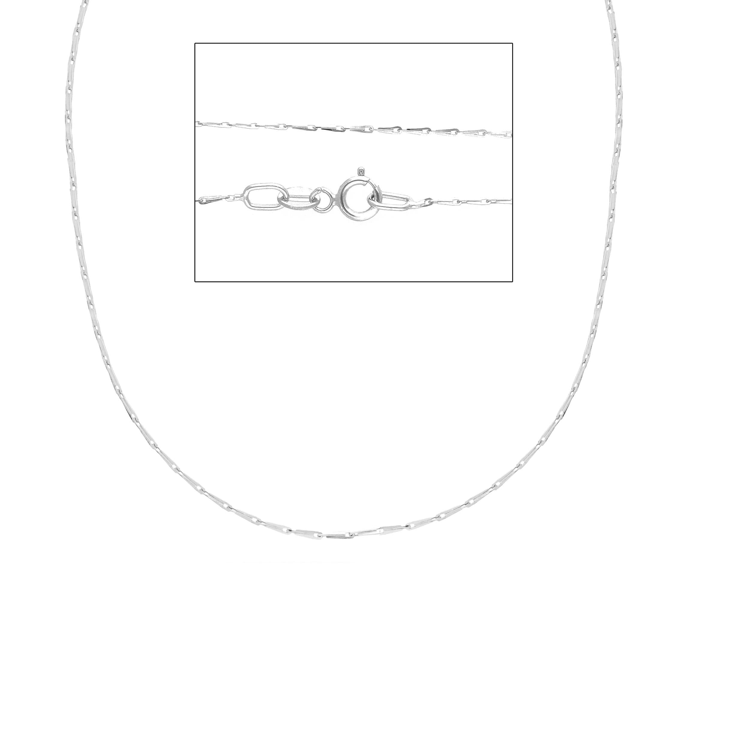Damen Halskette 18 Karat Gold in Weissgold - MAA025BB