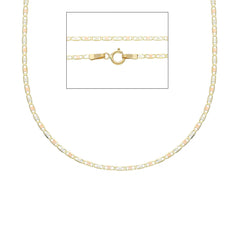 Halskette 18 Karat Gold in Tricolor für Damen & Herren - MBA030TC