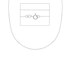 Damen Halskette 18 Karat Weissgold - MFD025BB