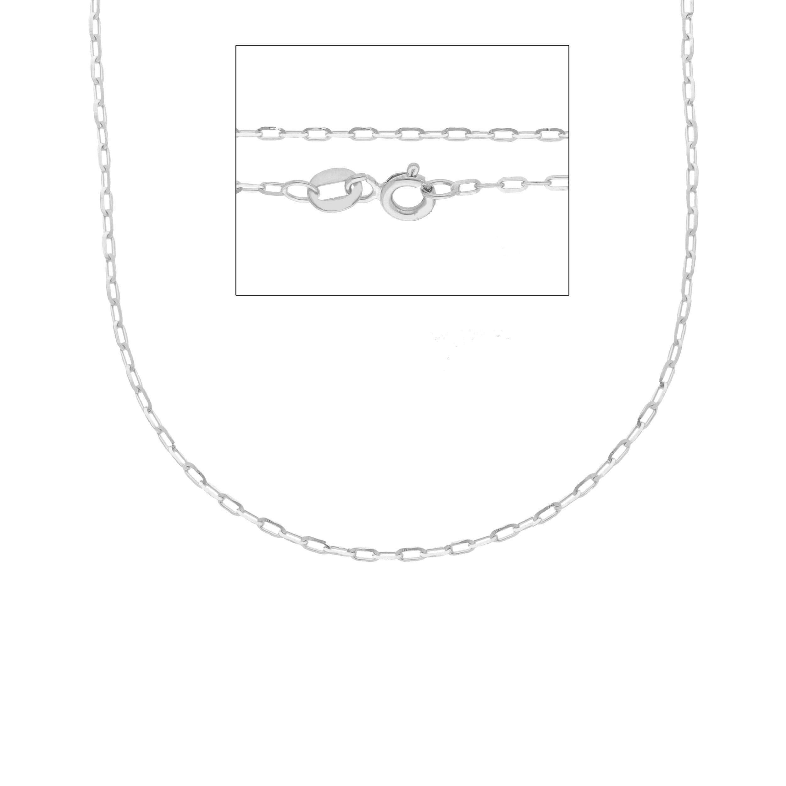 Damen Halskette 18 Karat Gold in Weissgold - MFE040BB