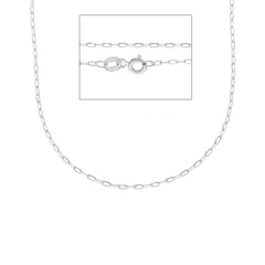 Damen Halskette 18 Karat Gold in Weissgold - MFE040BB