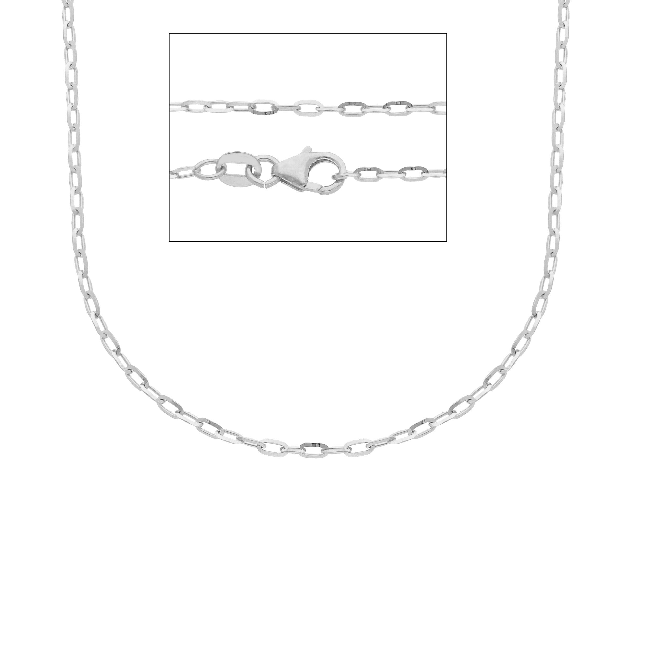 Damen Halskette 18 Karat Gold in Weissgold - MFE050BB