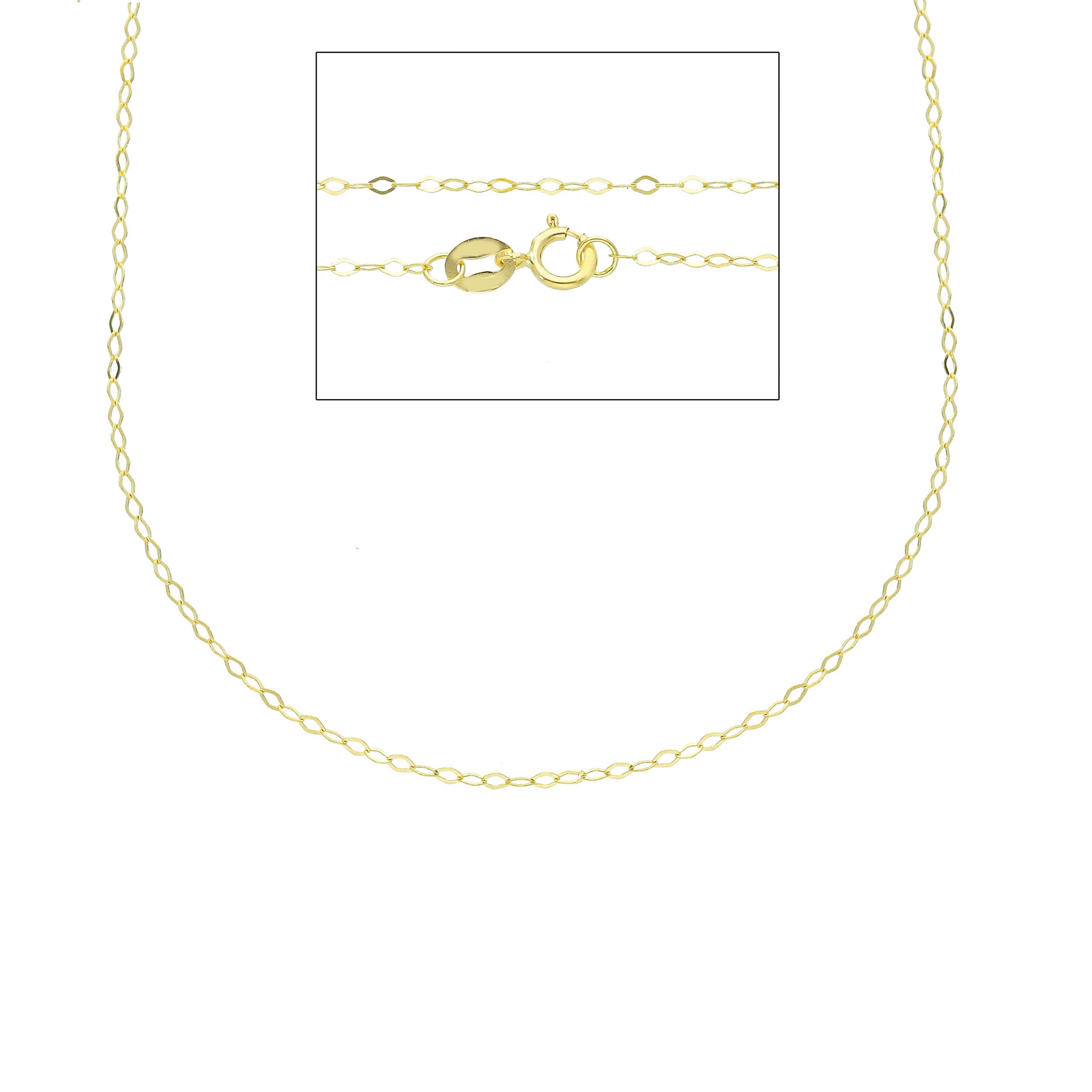 Damen Halskette 18 Karat Gold in Gelbgold - MFG019GG