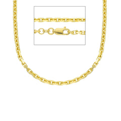 Herren Halskette 18 Karat Gold in Gelbgold - MFM100GG50