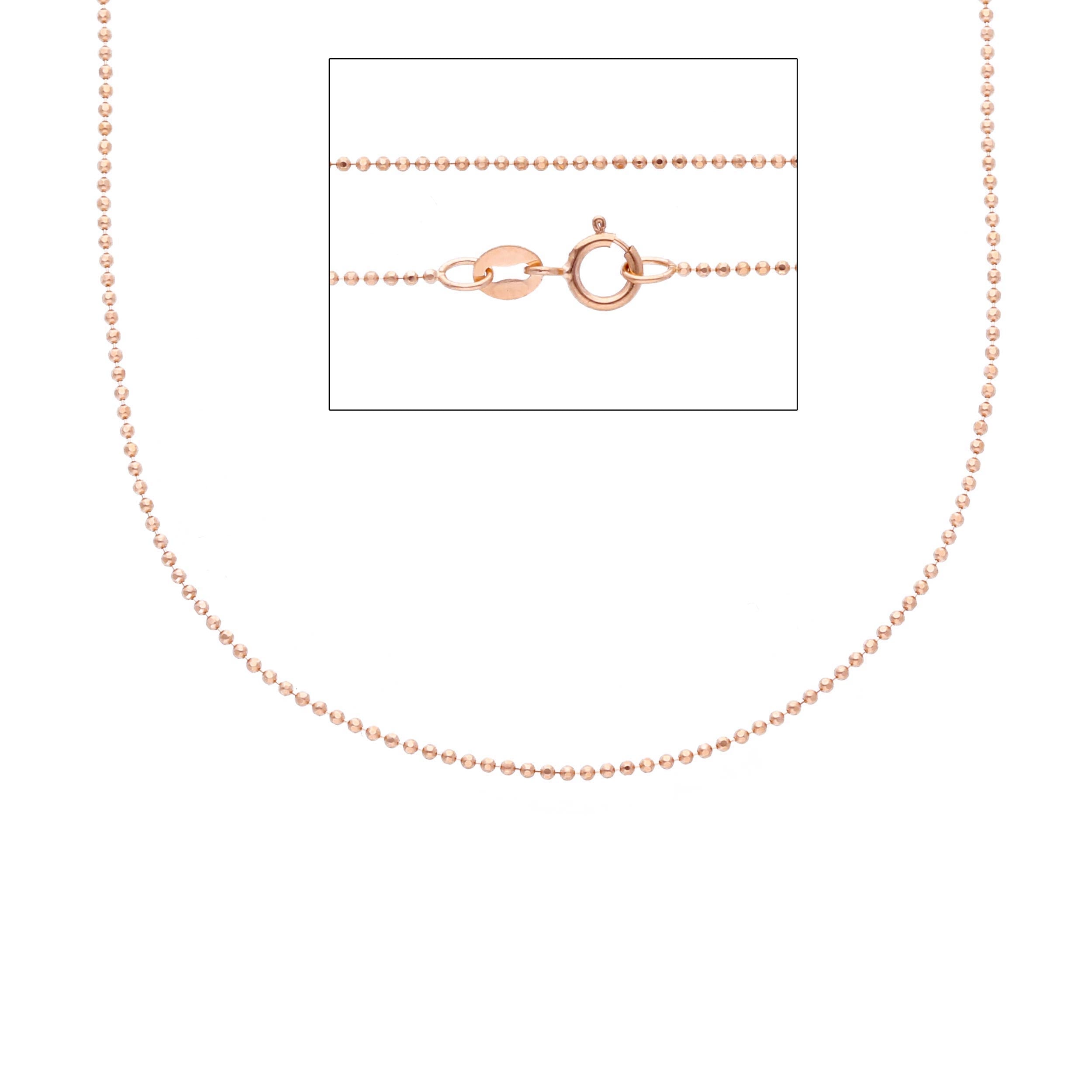 Damen Halskette in 18 Karat Roségold, ca. 1.85 Gr. - MPA100RR