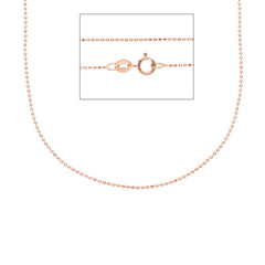 Damen Halskette in 18 Karat Roségold, ca. 1.85 Gr. - MPA100RR