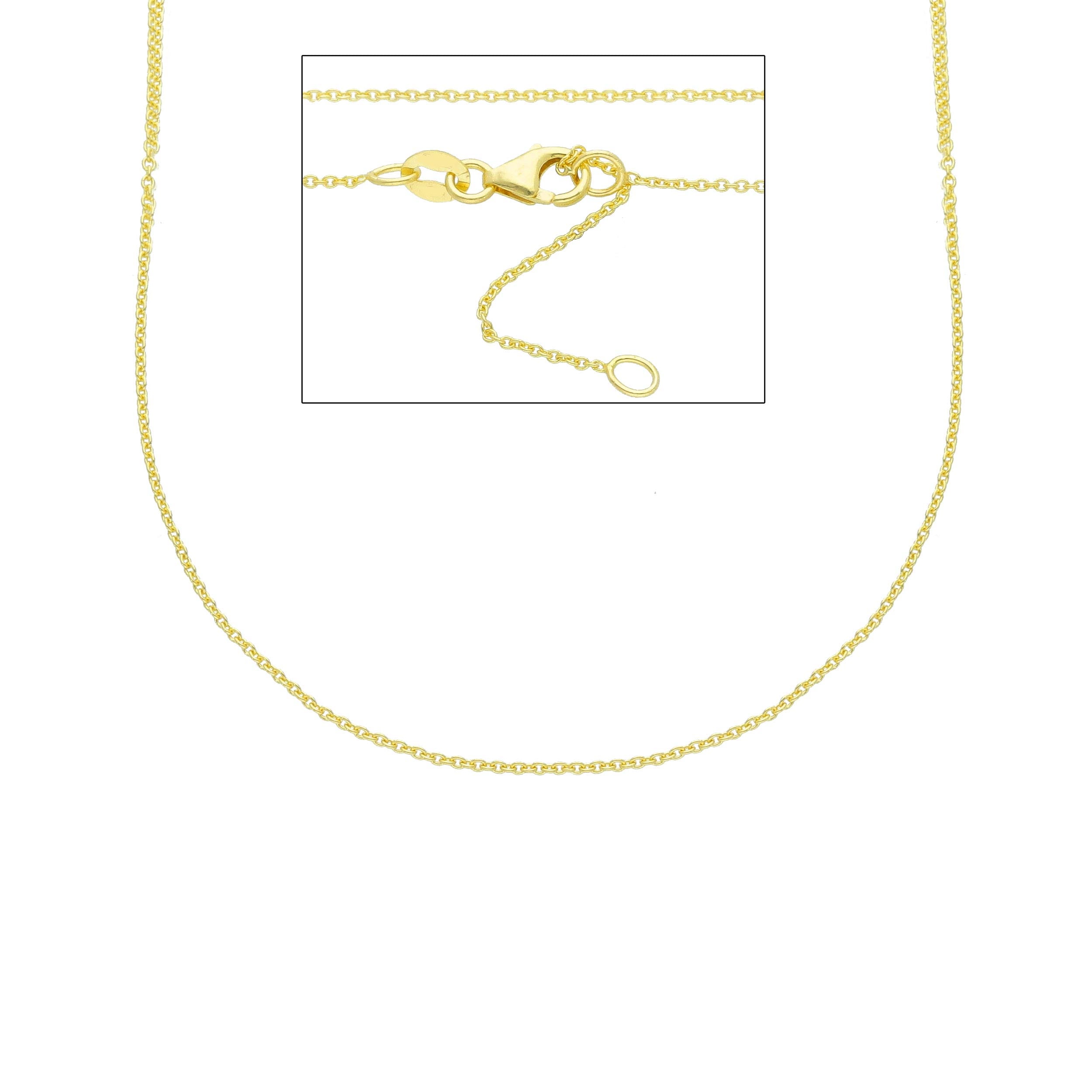 18 Karat Gold Damen Halskette 750 - Eleganz in feinem Gelbgold - MRB025GG