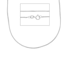 Damen Halskette aus 18 Karat Weissgold, ca. 1.6 Gramm - MSB020BB
