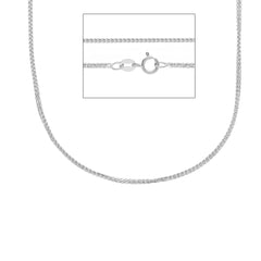 Damen Halskette aus 18 Karat Weissgold, ca. 2.95 Gramm - MSB025BB