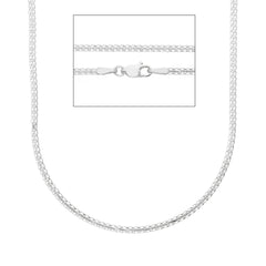 Damen Halskette in 18 Karat Weissgold, ca. 4.00 Gr. - MSP030BB