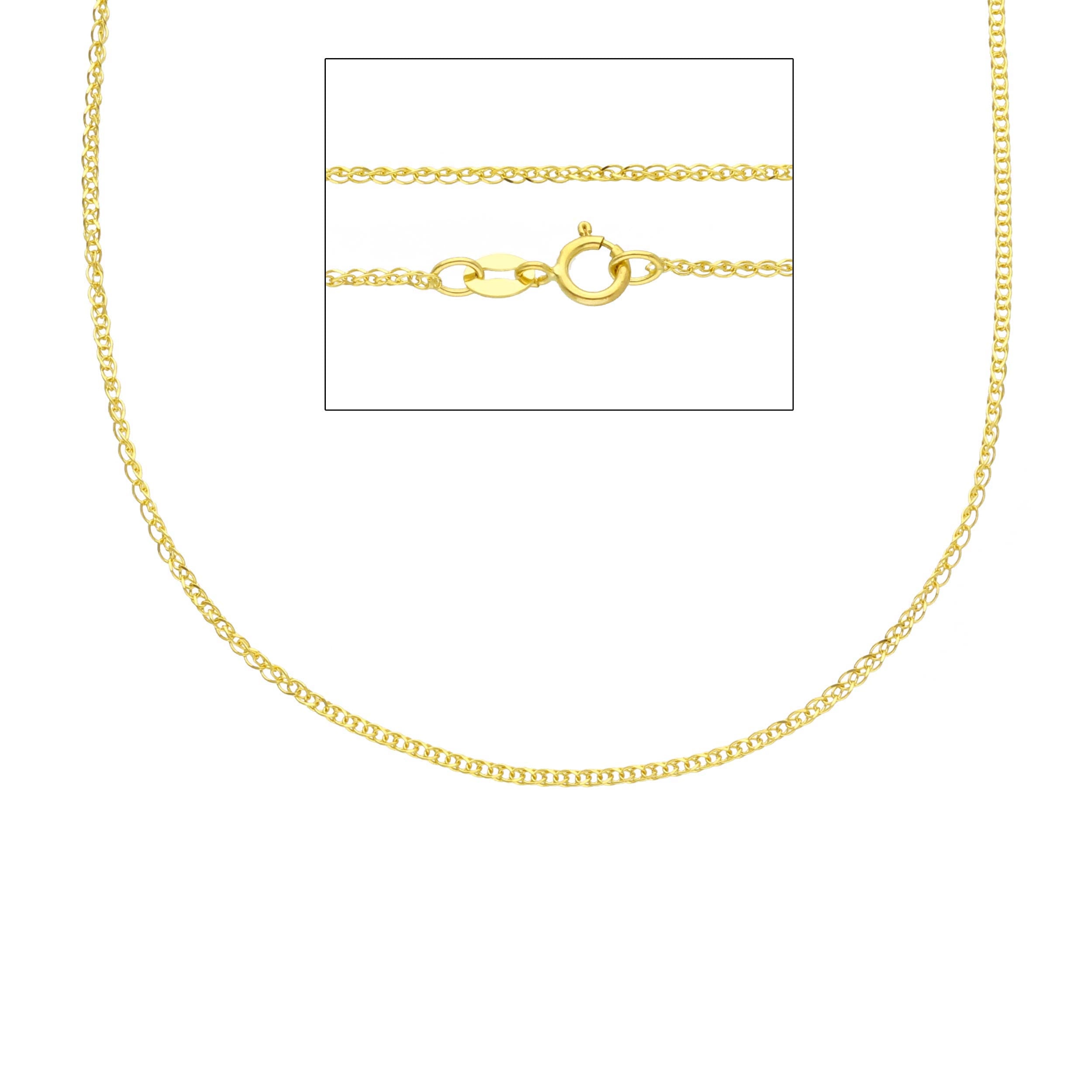 Damen Halskette in 18 Karat Gelbgold, ca 1.40 Gr - MSS020GG