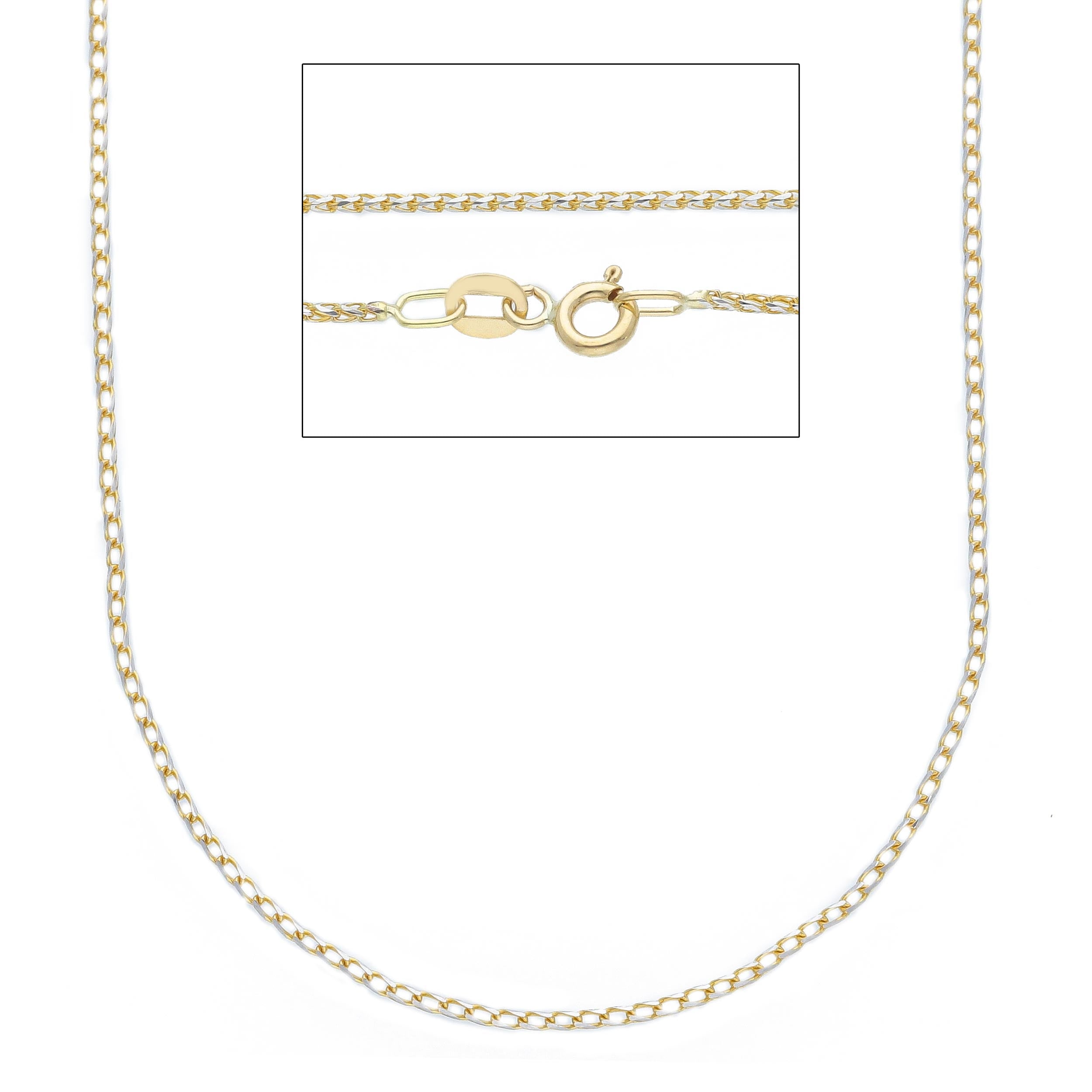 Damen Halskette in 18 Karat Weissgold, ca. 3.00 Gr. - MSS035GB