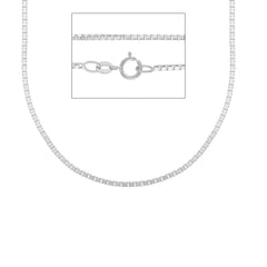 Collier en or blanc 18 carats - MVA092BB