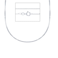 18 Karat Weissgold Halskette - MVB063BB