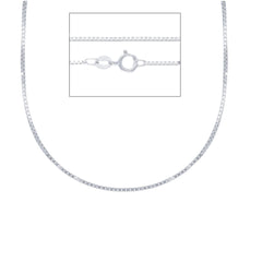 Halskette in 18 Karat Weissgold, ca. 3.00 Gramm - MVB068BB